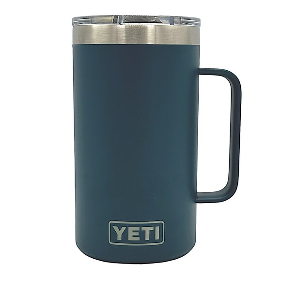 LASER ENGRAVED PERSONALIZATION YETI 24oz. MUG - AGAVE TEAL - Picture 1 of 2